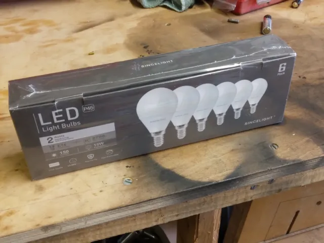 2W LED Golf Ball Light Bulbs Warm white E14 2700k 150 lumens 15W equivalent UK