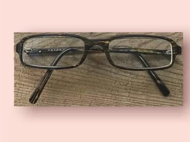 Prada Eyeglasses Glasses Frame Tortoiseshell VPR06G + Case