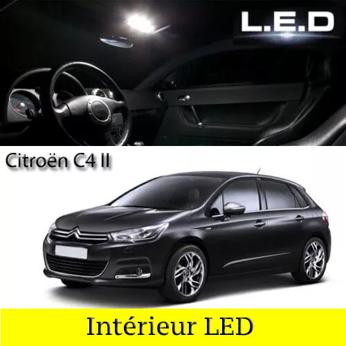 Kit éclairage  ampoules à LED  intérieur Intérieure  Blanc pour Citroen C4 II