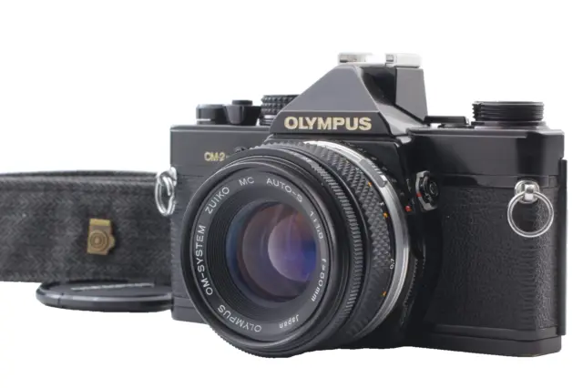 [ EXC + 5 Ｗ/ Band] Olympus OM-2N 35mm Kamera + AUTO-S Zuiko 50mm f1.8 Linse Jap