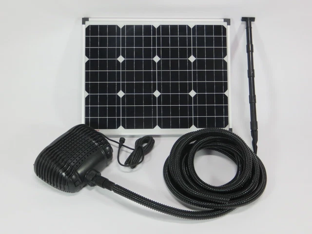12V SOLAR ERSATZ BACHLAUF 2480 L TEICH PUMPE SCHLAUCH