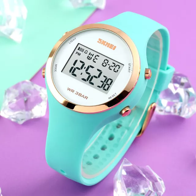 SKMEI Colorful Women Ladies Sport Fashion Waterproof Electronic Digital Watch