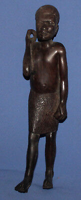 Vintage hand carved wood African man figurine