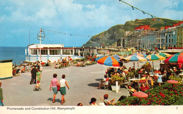 Bamforth Topographical Welsh Postcard Promenade Aberystwyth N7 Used/Unused Good+