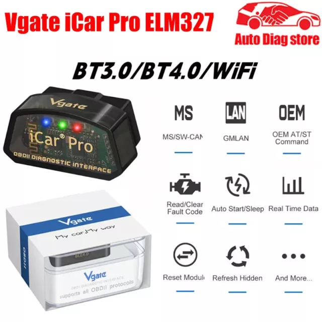 Vgate iCar Pro Bluetooth BLE 4.0 OBD2 Fault Code Reader Diagnostic Scanner Tool