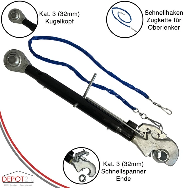 Oberlenker hydraulisch mit Fanghaken Kat 2, 279,00