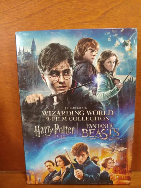 New DVD Harry Potter Wizarding World 9-Film Movie Collection w/ Fantastic Beasts