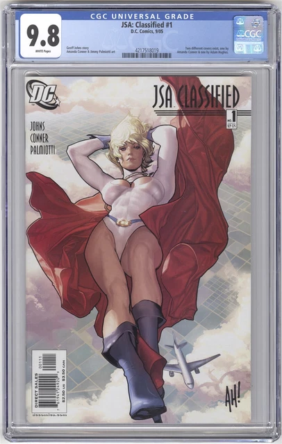 JSA: Classified #1 CGC 9.8 HIGH GRADE DC Comic Adam Hughes Power Girl Cover