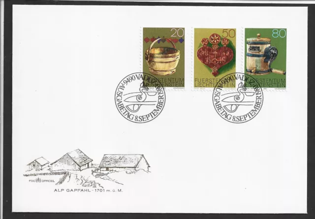 pb303 LIECHTENSTEIN MiNr 747-49 FDC