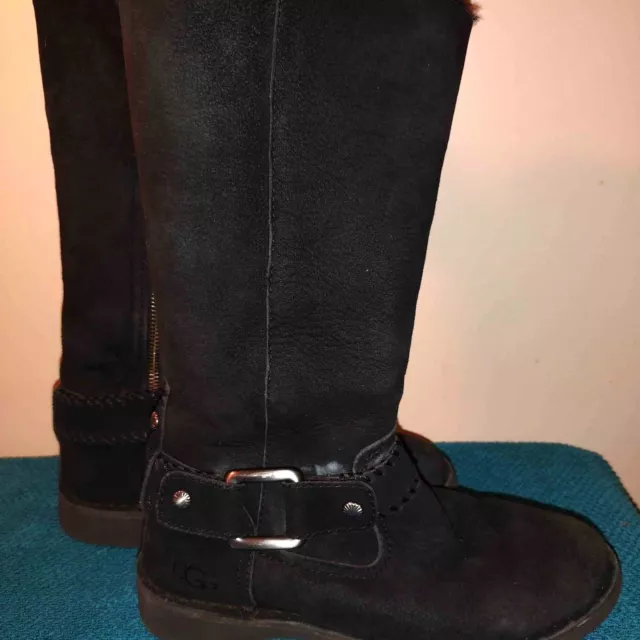Ugg braiden fur lined boots hotsell