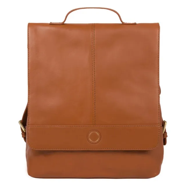 Large Tan Leather Backpack