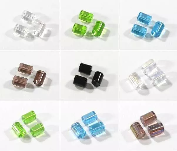 15 Glasperlen Glasperlen Kristallperlen Walze Zylinder 10,5-11x8mm FARBAUSWAHL