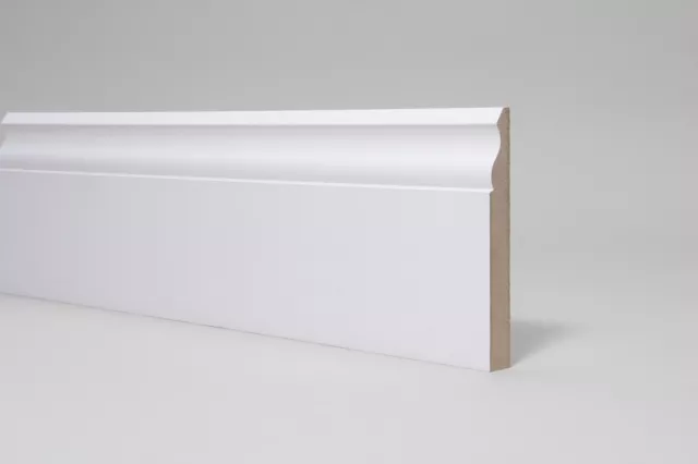 Skirting Board  White Primed MDF  Ogee  119 x 14 x 2700mm