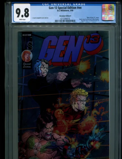 Gen 13 Special Edition Nn Cgc 9.8 Chromium Cover D! Lee Campbell Men Of Gen 13!1