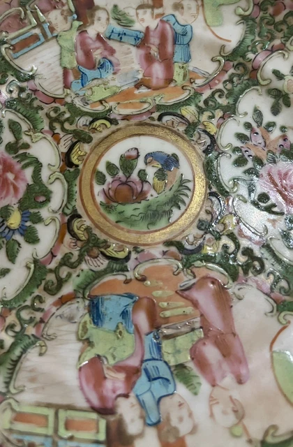 19TH CENTURY CANTONESE Chinese Famille Rose Plate Qing Dynasty £21.50 ...