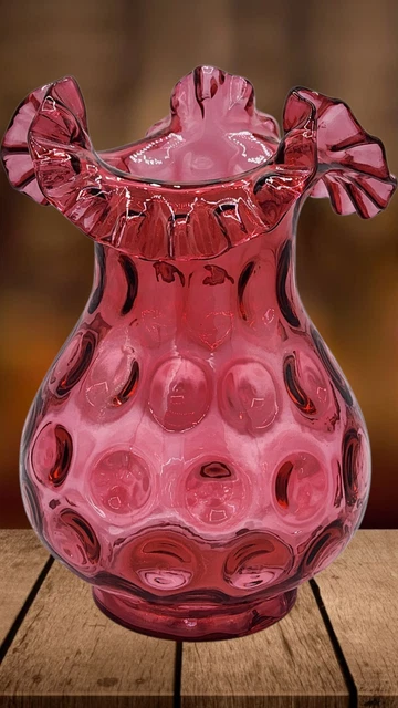 専用 Fenton/フェントン クランベリー ドット ピンク U.S.A. 専用 フェントン/Fenton U.S.A. クランベリーピンク コイン