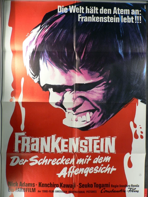 FRANKENSTEIN DER Schrecken mit dem Affengesicht Filmposter A1 84x60cm
