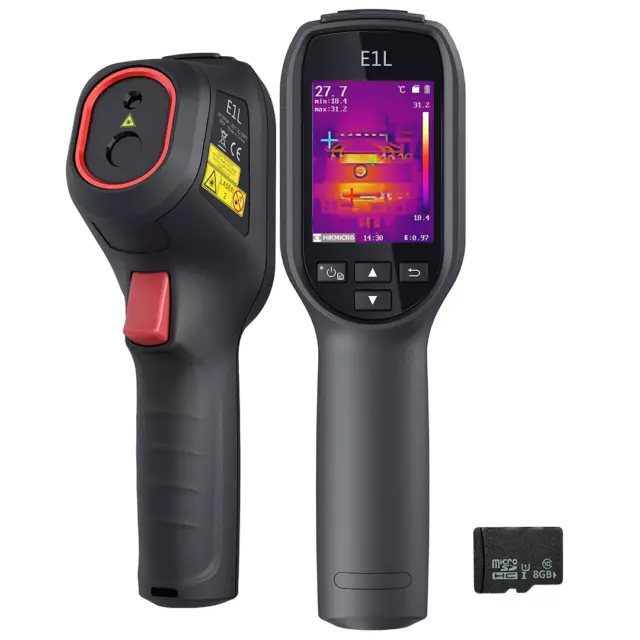 E1L Compact Thermal Imaging Camera, 160 X 120 IR Resolution/19200 Pixels, 25Hz R