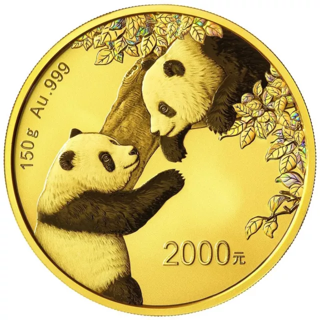 China Panda 2023 Gold Coin - In Wooden Case - 150 gr Polished Plate