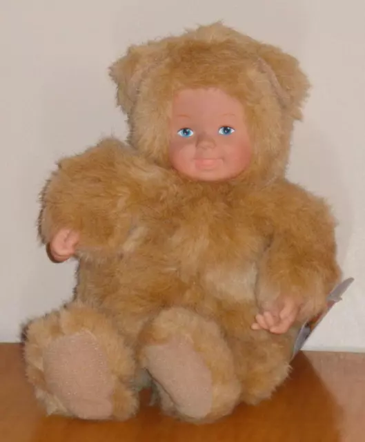 Vintage 1998 Unimax Anne Geddes Baby Bears Bean Filled Collection Doll