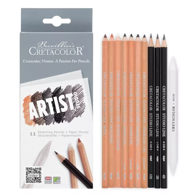 Cretacolor Artist Studio 465 11 Sketching Pencils Set of 11