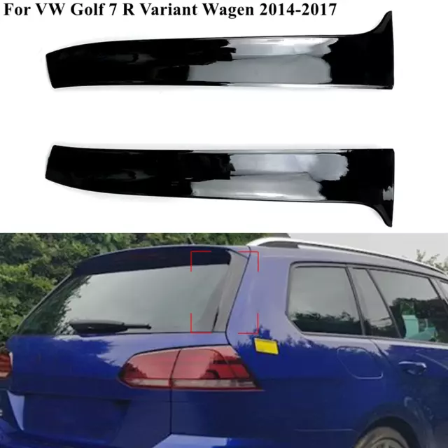 VW GOLF 7 R Variant Vertikal Spoiler Set Heckklappe Original
