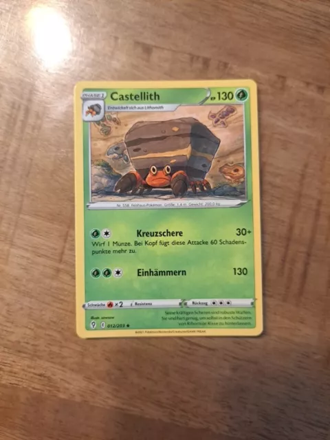 Castellith 012/203 Pokemon Drachenwandel Karte Deutsch - Boosterfrisch