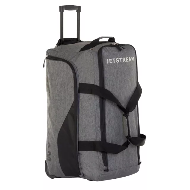 Jetstream 28" Large Wheeled Rolling Upright Duffel Bag with Trolley Handle, Grey
