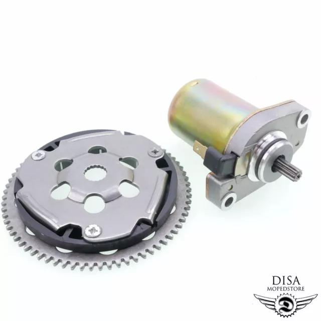 Anlassermotor + Anlasserfreilauf für Yamaha Aerox und MBK Nitro Minarelli