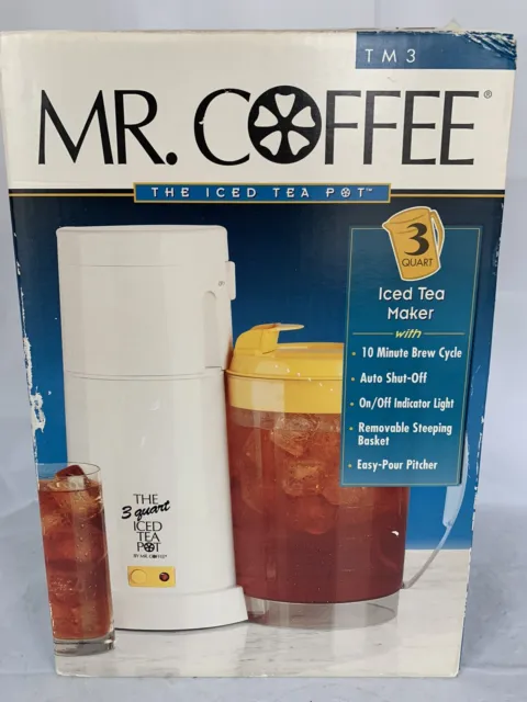 Brand NEW Vintage / Retro 2000 Mr. Coffee Iced Tea Maker 3 Quart