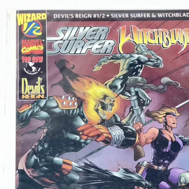 Devil’s Reign #1/2 Silver Surfer Witchblade w/COA Marvel Comics 1997 3