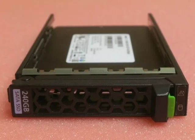 NEW Fujitsu SSD SATA 6G 240GB MIXED-USE 2.5' H-P EP S26461-F5733-L240 + Caddy