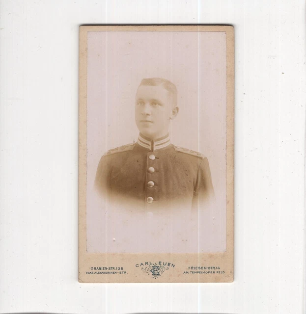 CDV Foto Soldat - Berlin um 1900