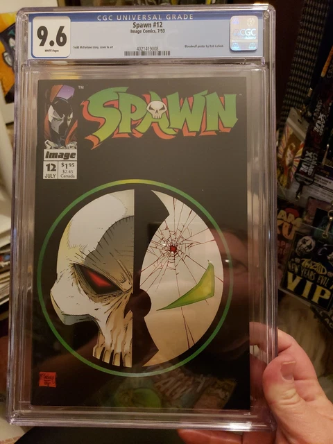 SPAWN #12 CGC 9.6 NM+ Image Comics 7/93 BOLLDWULF POSTER INSIDE McFarlane