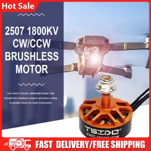 1800KV RC FPV Drone 3-6S Replacement Brushless Motor for Tyro129 (CW)