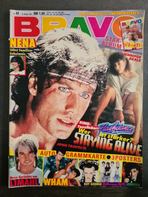 BRAVO 43/1983 Heft Komplett - Travolta, Wham, Boy George, Nena, Paul Young -