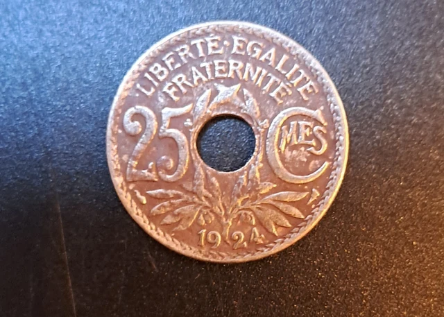 PIÈCE 25 CENTIMES France 1924 Lindauer EUR 2,00 - PicClick FR