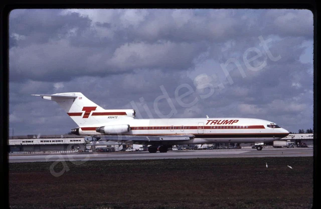 Trump Boeing 727-100 N904TS Mar 92 Kodachrome Aircraft Slide/Dia