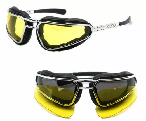 Baruffaldi Easy Rider Goggles In Black! Smoke & Yellow Lenses (175002)