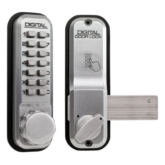 8479 - LOCKEY 2200 Series Digital Lock With Rim Dead Bolt - SC