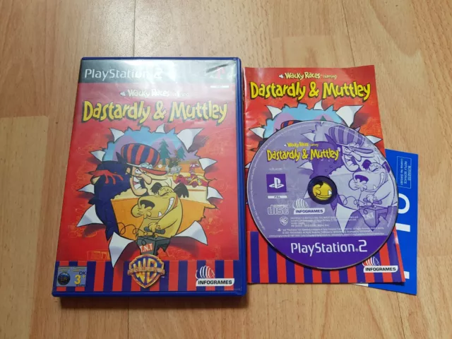 Wacky Races starring Dick Dastardly & Muttley PAL UK Playstation 2 PS2 Racing