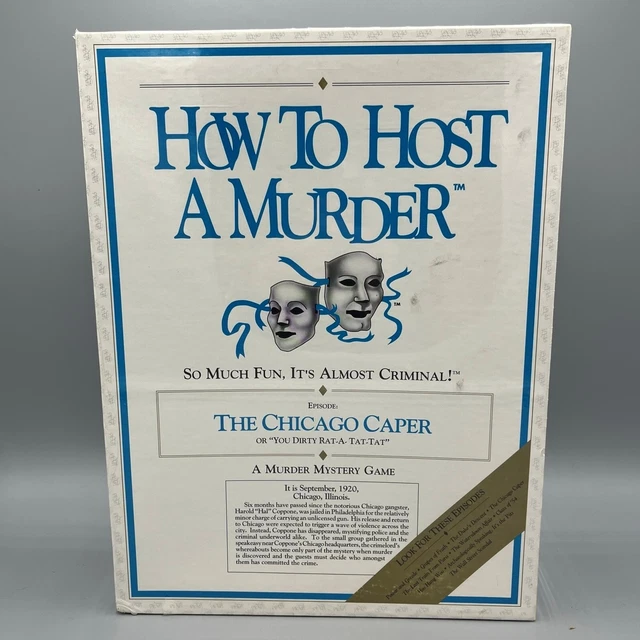 VINTAGE HOW TO Host a Murder The Chicago Caper Murder Mystery Party
