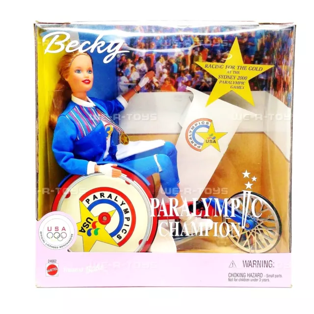 Barbie Becky Paralympic Champion Doll 1999 Mattel 24662