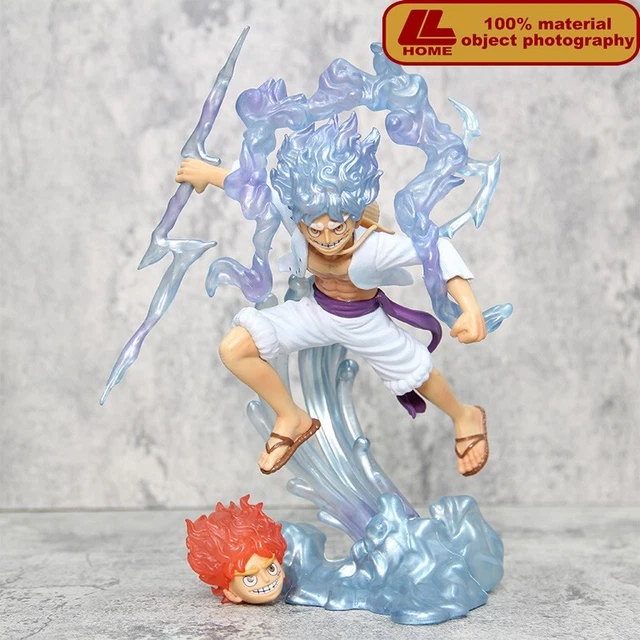 ANIME ONE PIECE Rex Nika Gear 5 Monkey D Luffy Sun God Figure Statue ...