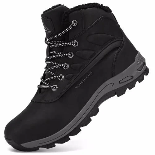 CYKYGGO Bottes de Neige Homme Hiver Bottines Fourrées Trekking Chaussures Imp...