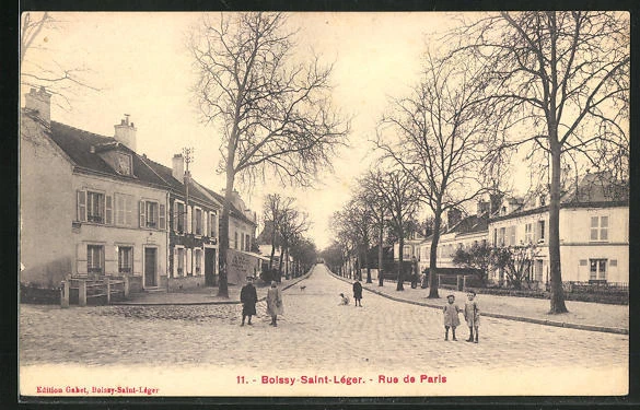 CPA Boissy-Saint-Léger, Rue de Paris, street view