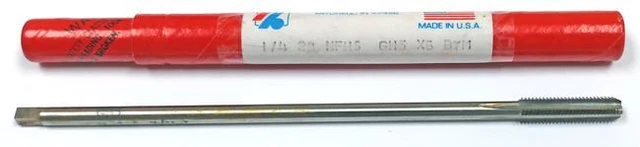 1/4-28 4 Flute HSS GH3 Straight Flute 6" Extension Bottom Tap Regal 015344AS