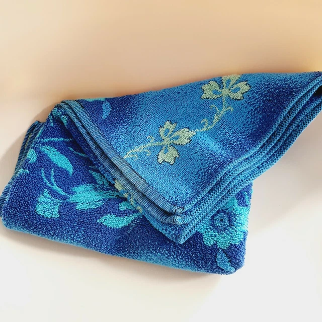 VINTAGE BEACH OR bath towel Dickies Australia retro blue 80s VGC