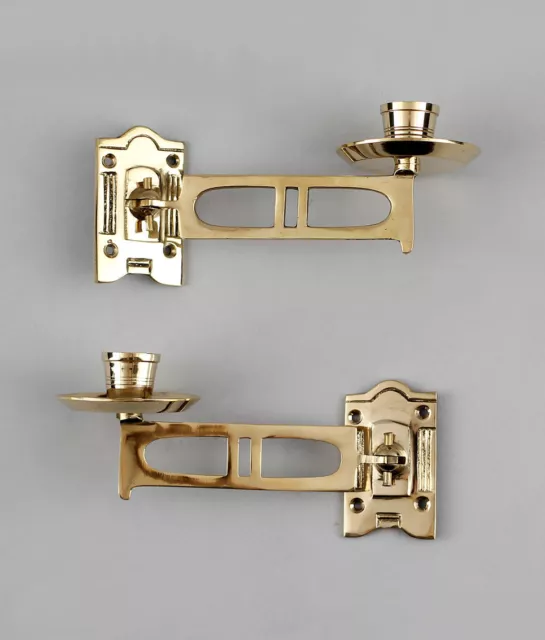 9977140 Par de Lámparas de Piano Latón Pulido Art Nouveau 1 Llama