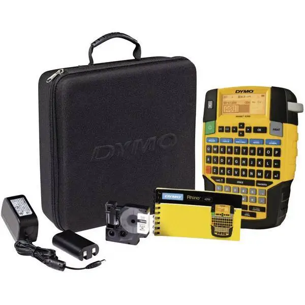 DYMO 1852998  RHINO 4200 Kit Etichettatrice Adatto per nastro: IND 6 mm, 9 mm, 1